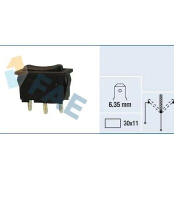 F62970 – Interruptor luces interiores,,terminal 6,35mm 30×11