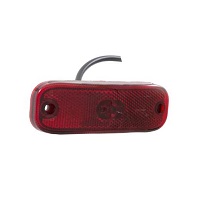 714.44 – Luz De Posicion Rojo 24V-3M Rect-Con.Dob.Rapido