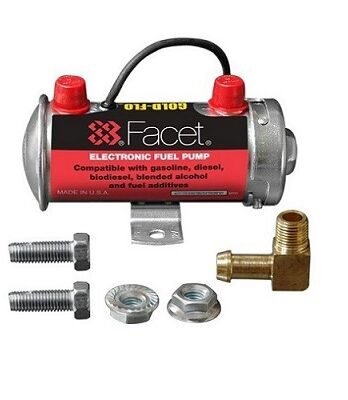 FEP87SV – Bomba eléctrica  Combustible 12v Gold-Flo,racores icluidos.