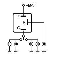 MFL13 – Intermitencia 12 V. C/Detección Por Apagado Lámp.