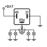 MFL15 – Intermitencia 12 V. Sin Detec. De Lamp. Fundida.