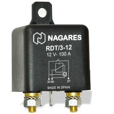 MR18 – Relé Protección Descarga Batería. 100A. 12V.