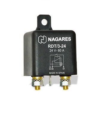 MR19 – Relé Protección Descarga Batería. 60A. 24V.