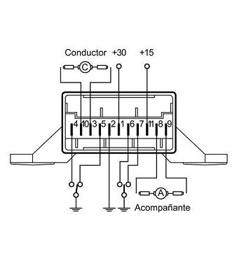 MR21 – Relé Elevalunas 12V