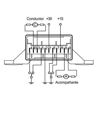 MR22 – Relé Elevalunas 24V