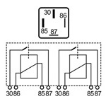 MR41 – Relé Interruptor Doble 2X40A. 12V.