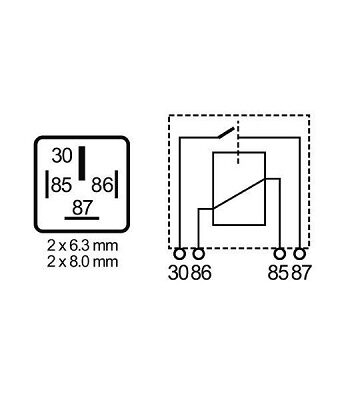 MR46 – Relé Interruptores 50A. 12V.