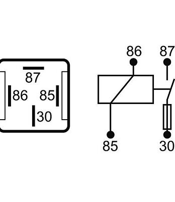 MR50 – Relé Con Fusible  12V 15A