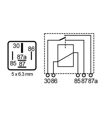 MR61 – Relé Interruptor Doble Salida 40A. 12V.