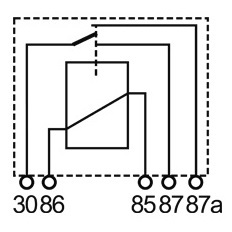 MR63 – Relé Polivalente Inversor 40/15A. 12V