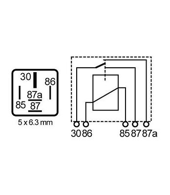 MR91 – Relé Interruptor Doble Salida 40A. 12V.